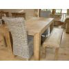 1.8m Reclaimed Elm Chunky Style Dining Table with 2 Latifa Chairs & 2 Backless Benches - 0